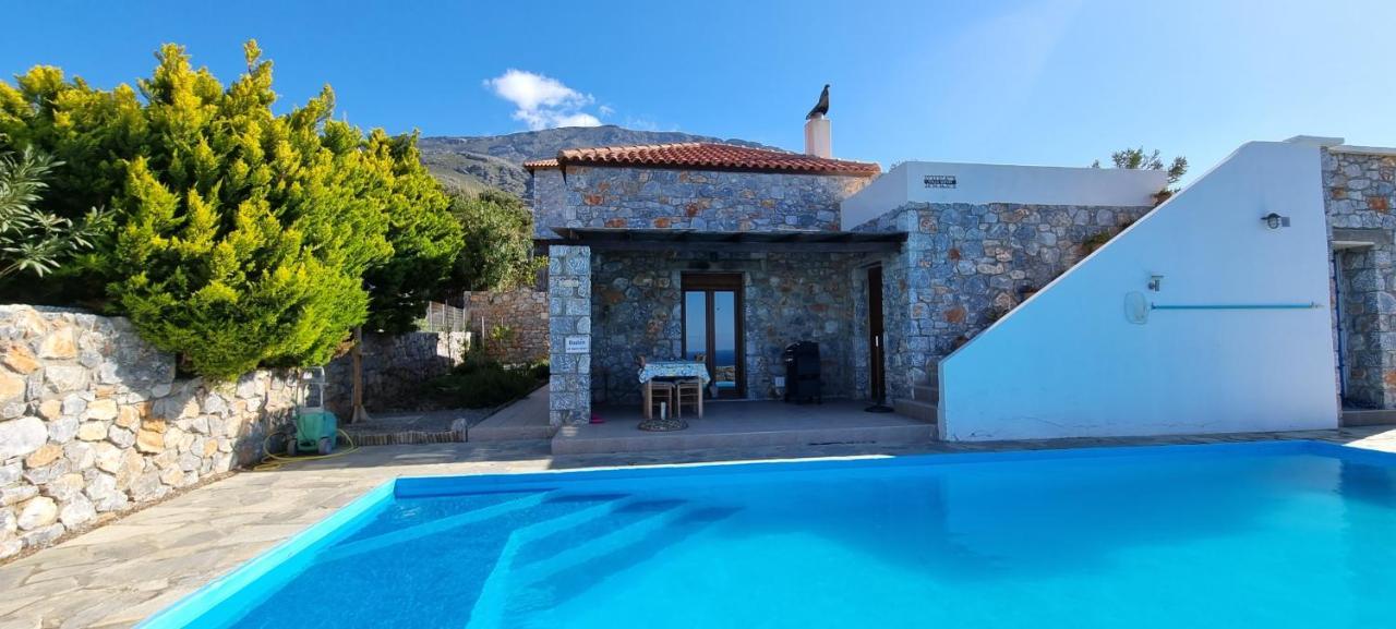 Villa Mavri Ruhige Private Pool Villa, Meerblick Agia Paraskevi  Екстериор снимка